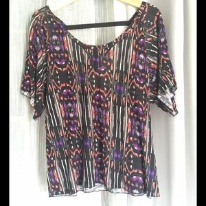 Printed Low Back Vasia Top